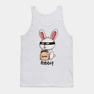 Robbit Burglar Rabbit Bunny Wordplay Tank Top